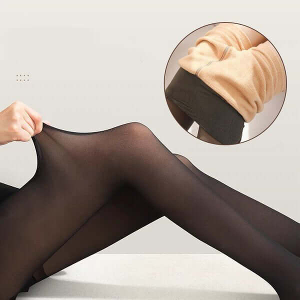 Meia Calça Feminina Forrada de Lã - Elegância e Conforto