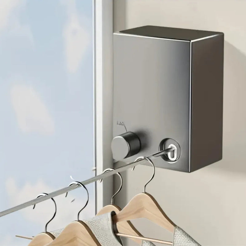 Varal Retrátil Invisível de Aço inox - Praticidade ao seu alcance